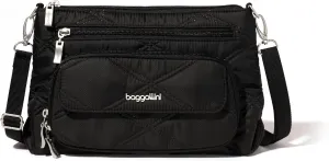 Baggallini Original Everyday 11x 7.5 Crossbody Bags for Women RFID Protected Washable Lightweight Nylon Zippered Travel Purse