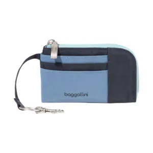 Baggallini RFID Zip Card Case - French Navy Color Block