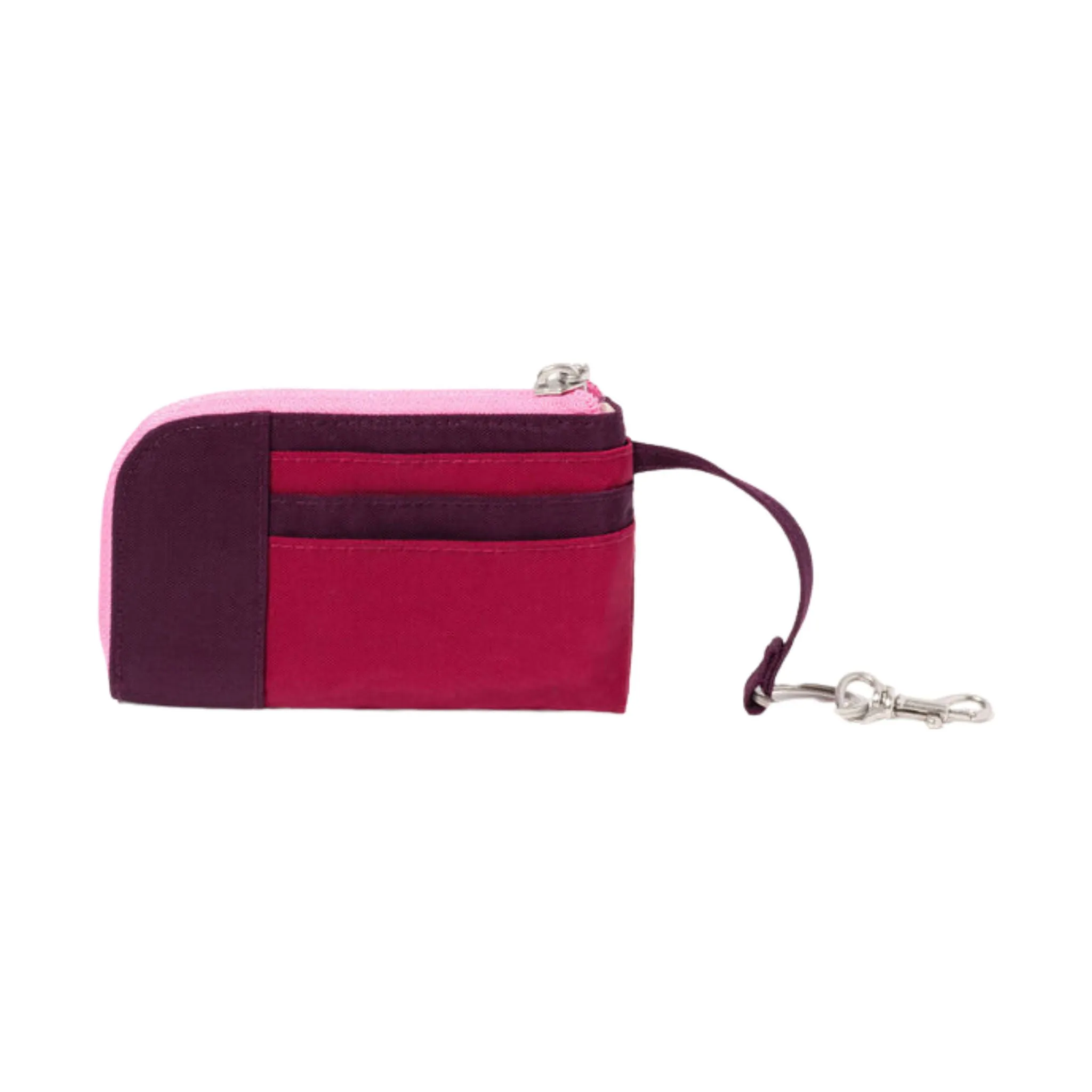 Baggallini RFID Zip Card Case - Mulberry Color Black