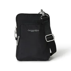 Baggallini Securtex Anti-Theft Activity Black Crossbody Bag (Women's)