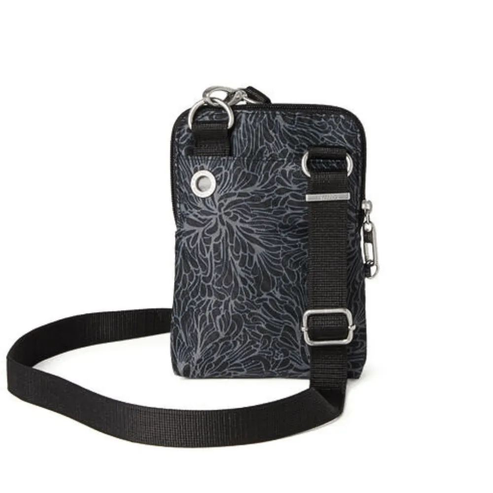 Baggallini Securtex Anti-Theft Activity Midnight Blossom Crossbody Bag (Women's)
