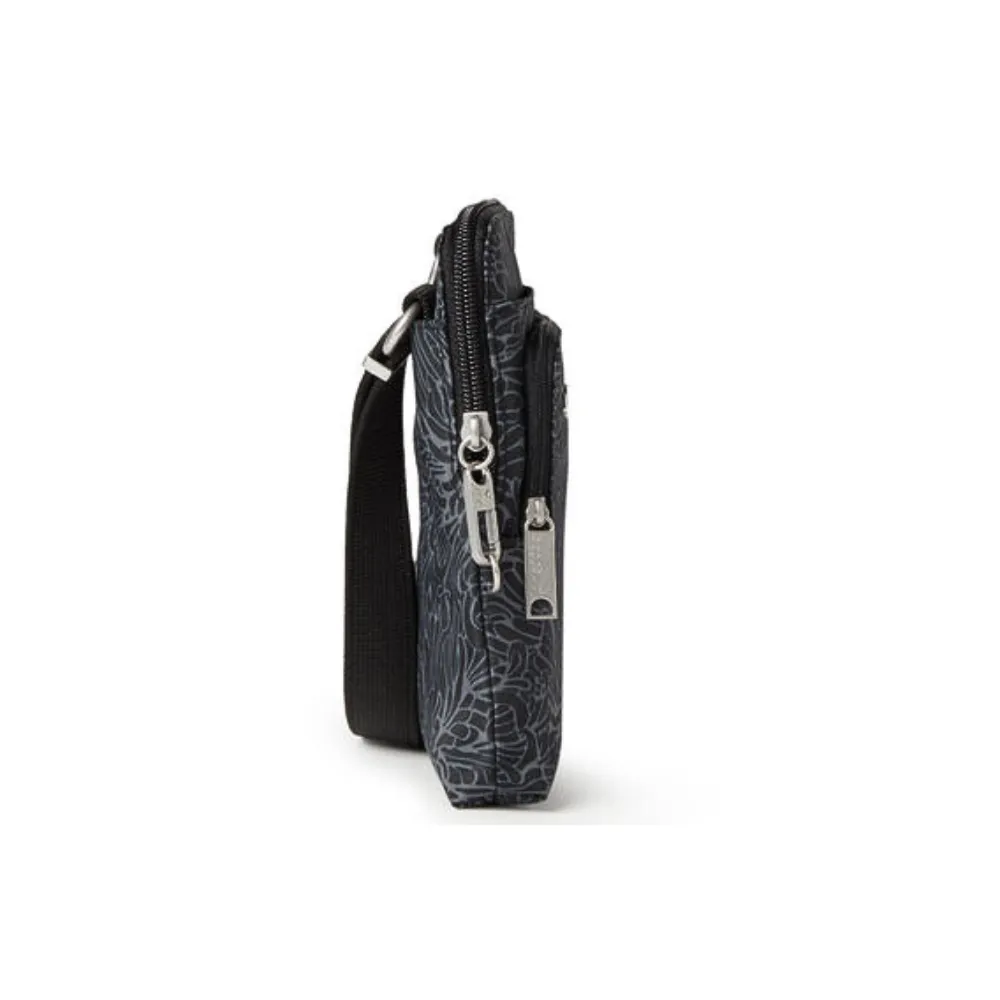 Baggallini Securtex Anti-Theft Activity Midnight Blossom Crossbody Bag (Women's)