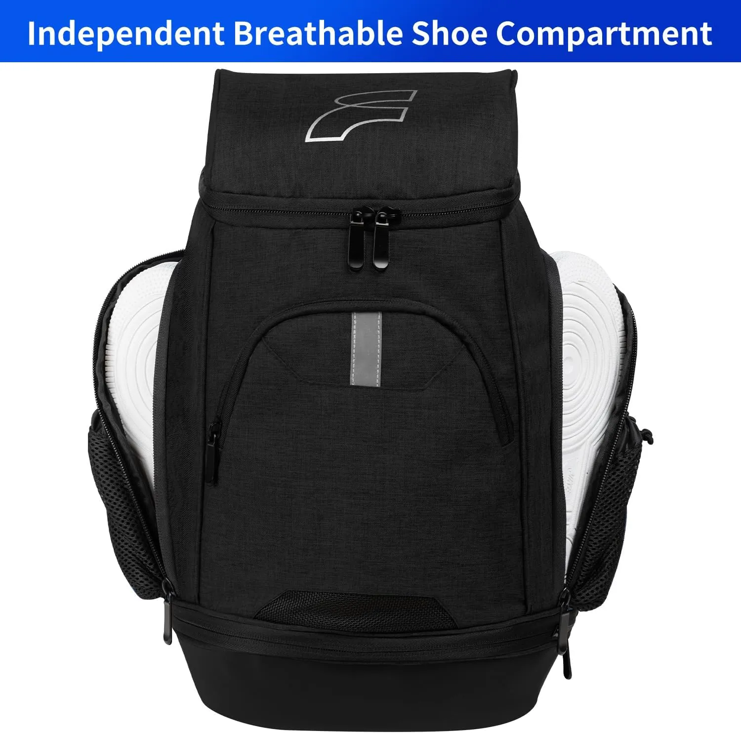 Basketball Backpack Soccer Bags with Fence Hook for Basketball,Soccer Includes Separate Shoes and Ball Compartment