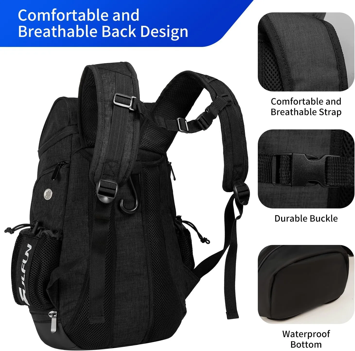 Basketball Backpack Soccer Bags with Fence Hook for Basketball,Soccer Includes Separate Shoes and Ball Compartment