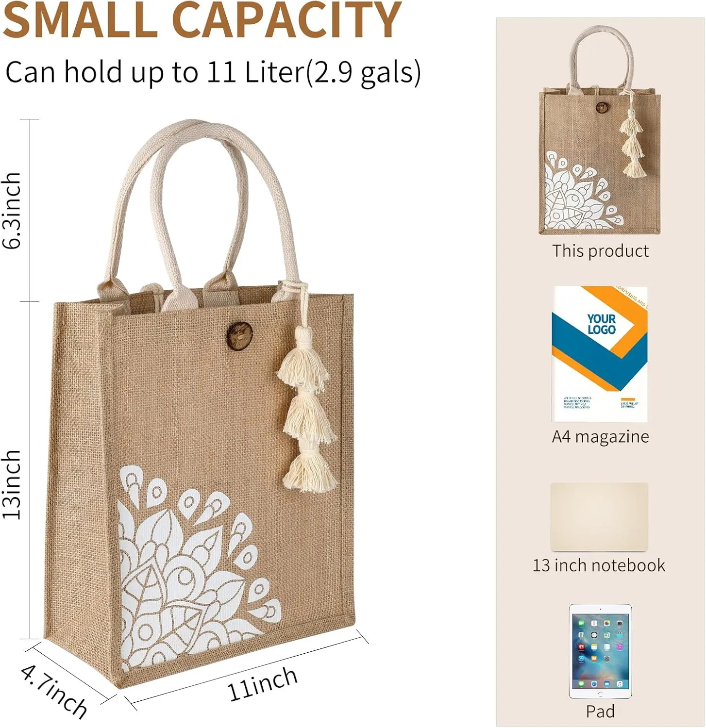 Beach Bag for Women, Straw Beach Tote Bag with Pocket Tassel Handle Waterproof Lining, for Summer Vacation Pool Gift
