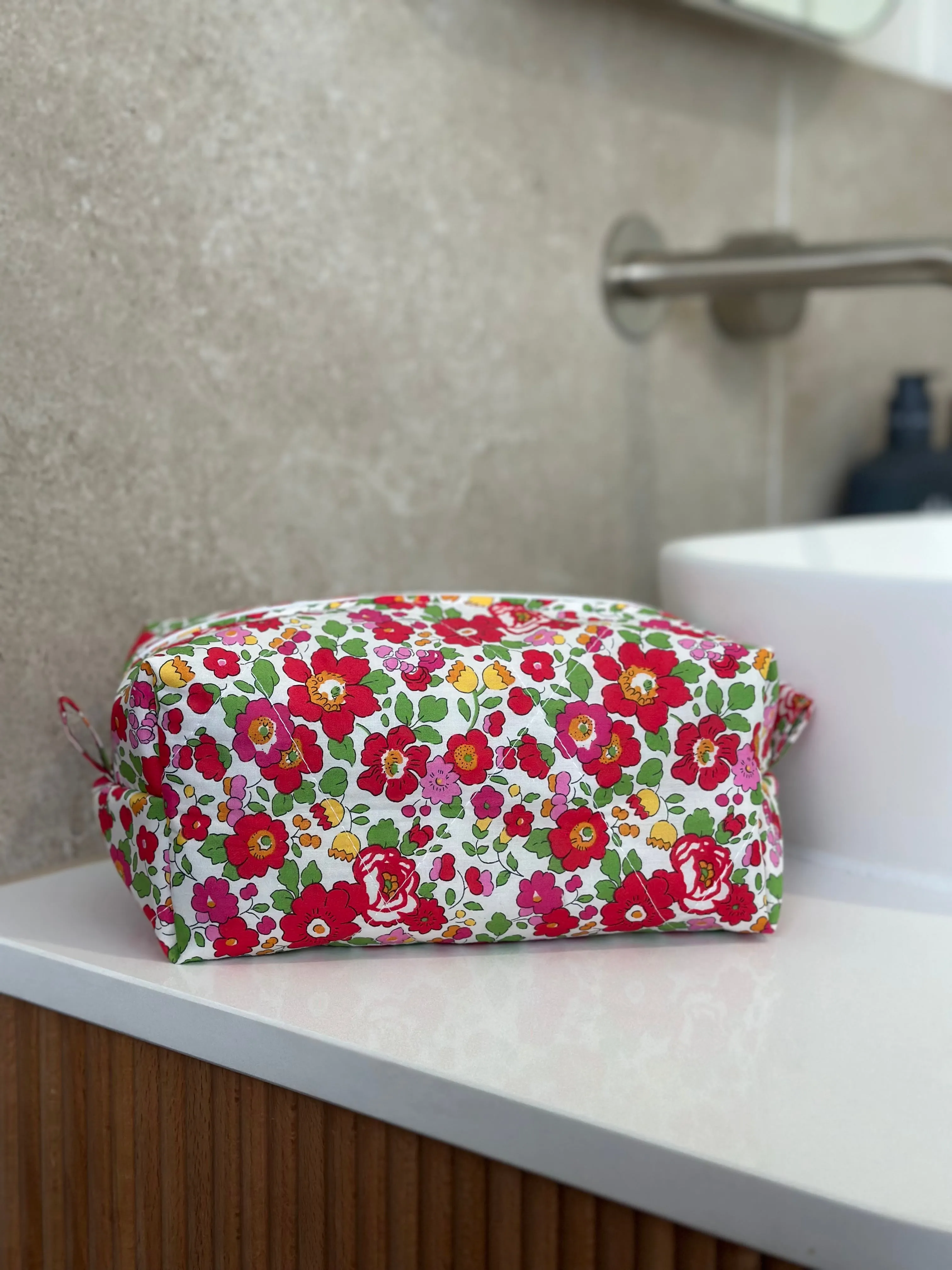 Betsy Red Liberty   Green Gingham Bag
