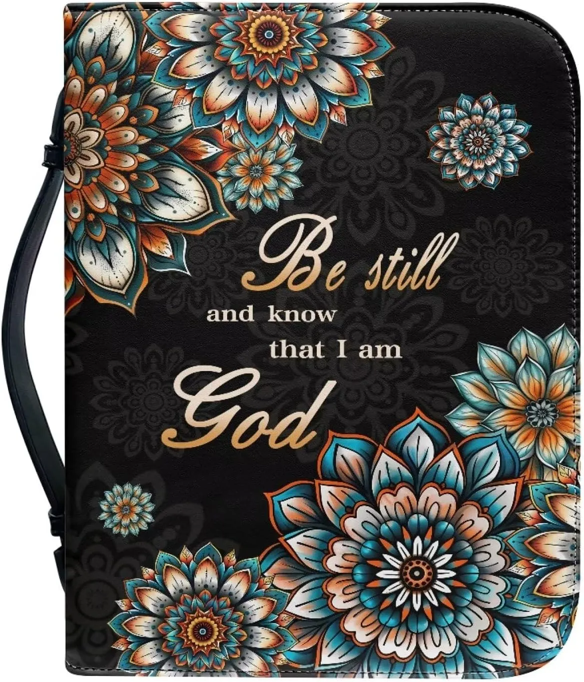 Bible Covers, Stylish Leather Bible Carrying Bag for Women, Lightweight Bible Bag Journal Case with Handle