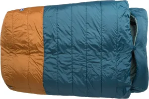 Big Agnes Dream Island 20°F Doublewide Sleeping Bag - 2-Person Sleeping Bag with Double Zipper Entry, Zip-Off Quilt, Pad Attachment System