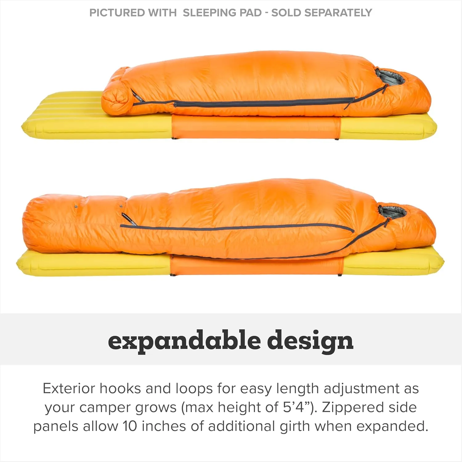 Big Agnes Torchlight EXP - 650 RDS DownTek Ultralight Sleeping Bag, Backpacking Gear, Compact Cold Weather Camping Mummy