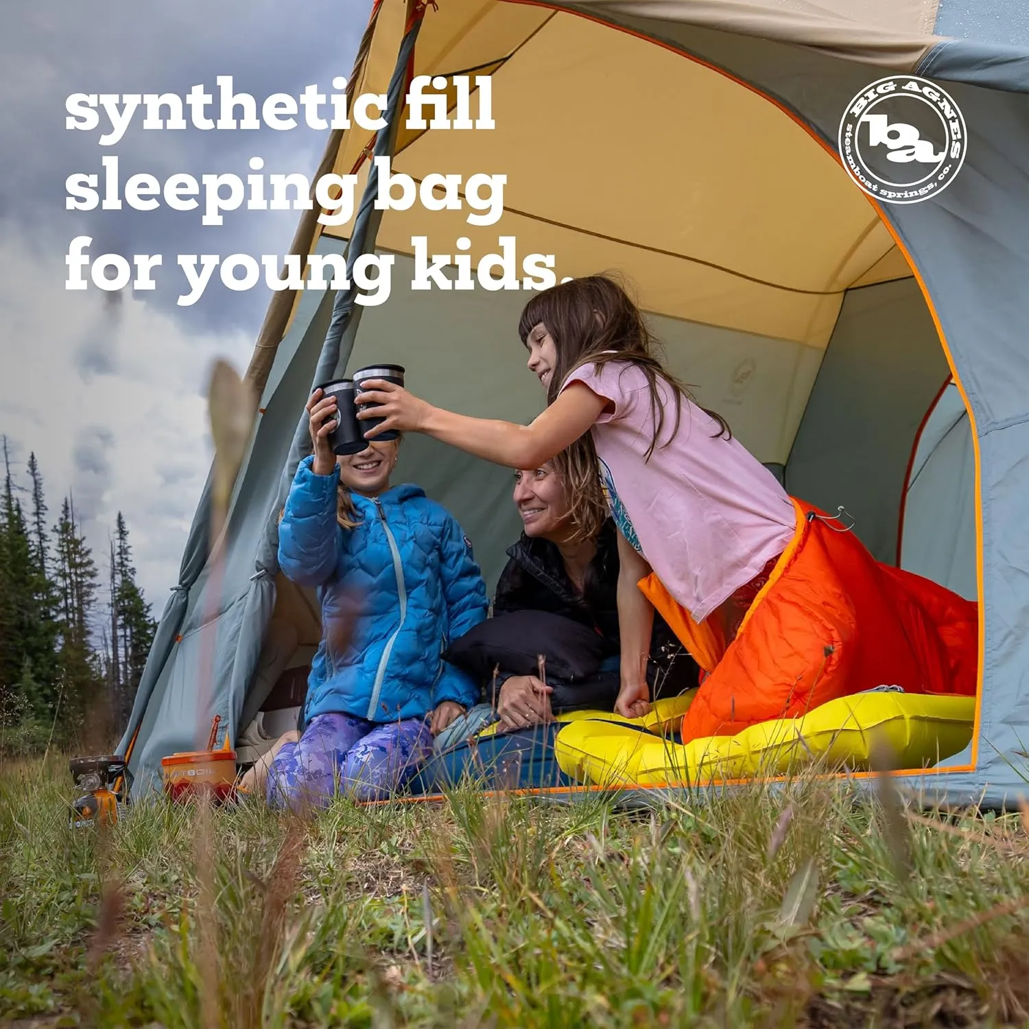 Big Agnes Ultralight Cold Weather Backpacking and Camping, Kids, Juniors, Teens, 20 Degrees