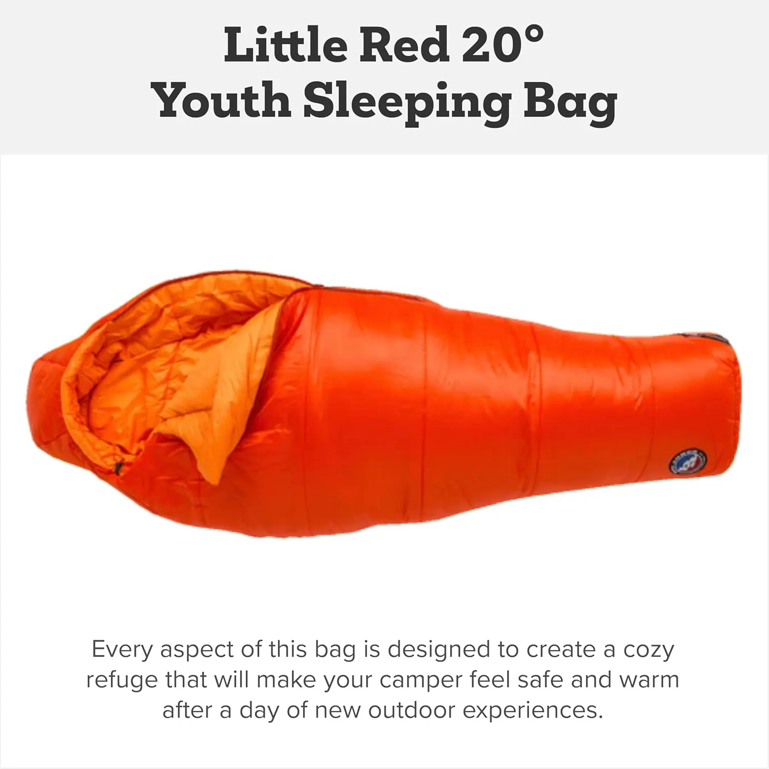 Big Agnes Ultralight Cold Weather Backpacking and Camping, Kids, Juniors, Teens, 20 Degrees