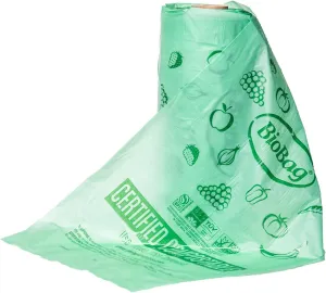 BioBag Green Compostable Produce Bags 11 x 17, Case of 3,200 bags (Made in USA)