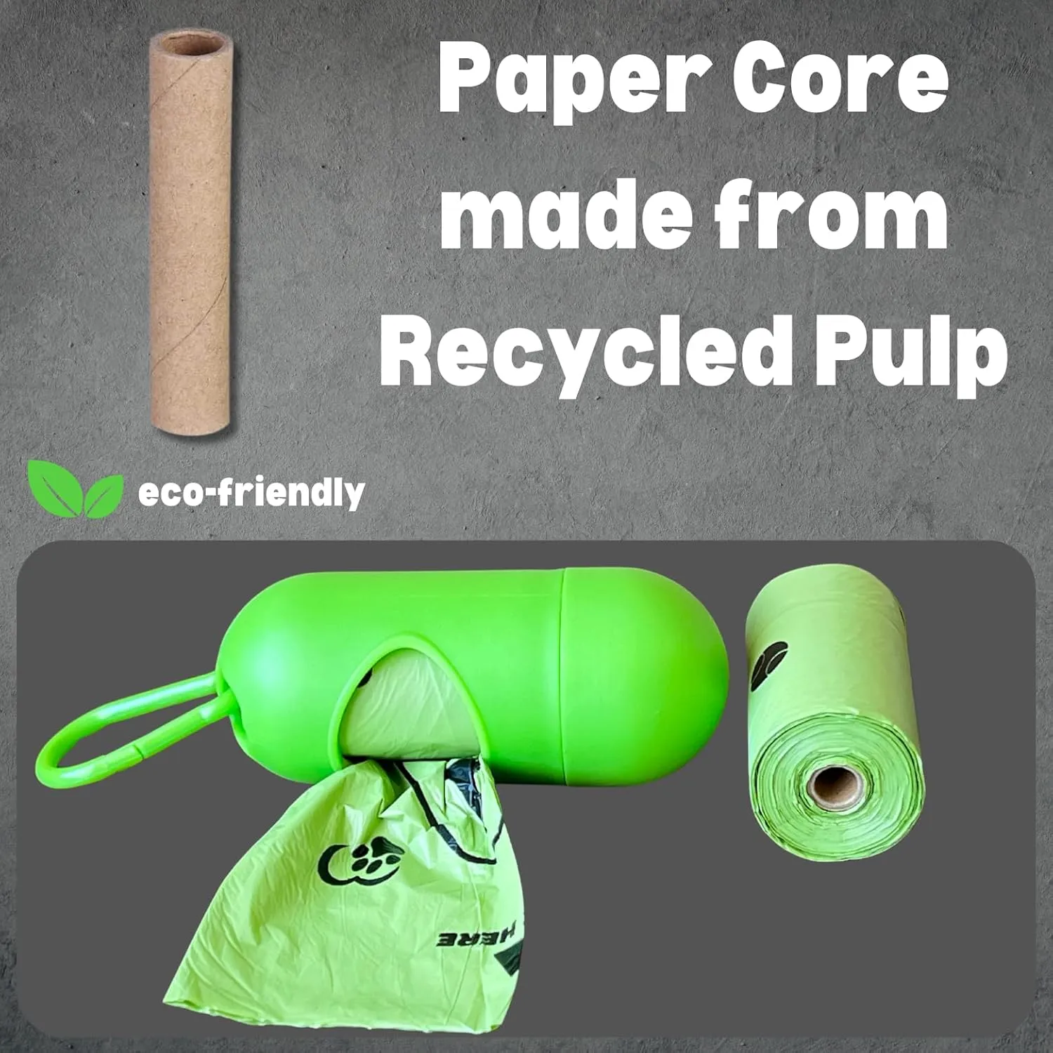 Biodegradable Doggy Poop Bags with Dispenser (576 Bags) Eco-friendly Dog Waste Pickup Bags Refill Rolls Cat Waste Bags (Green, 32 Rolls, Lavender Scented)