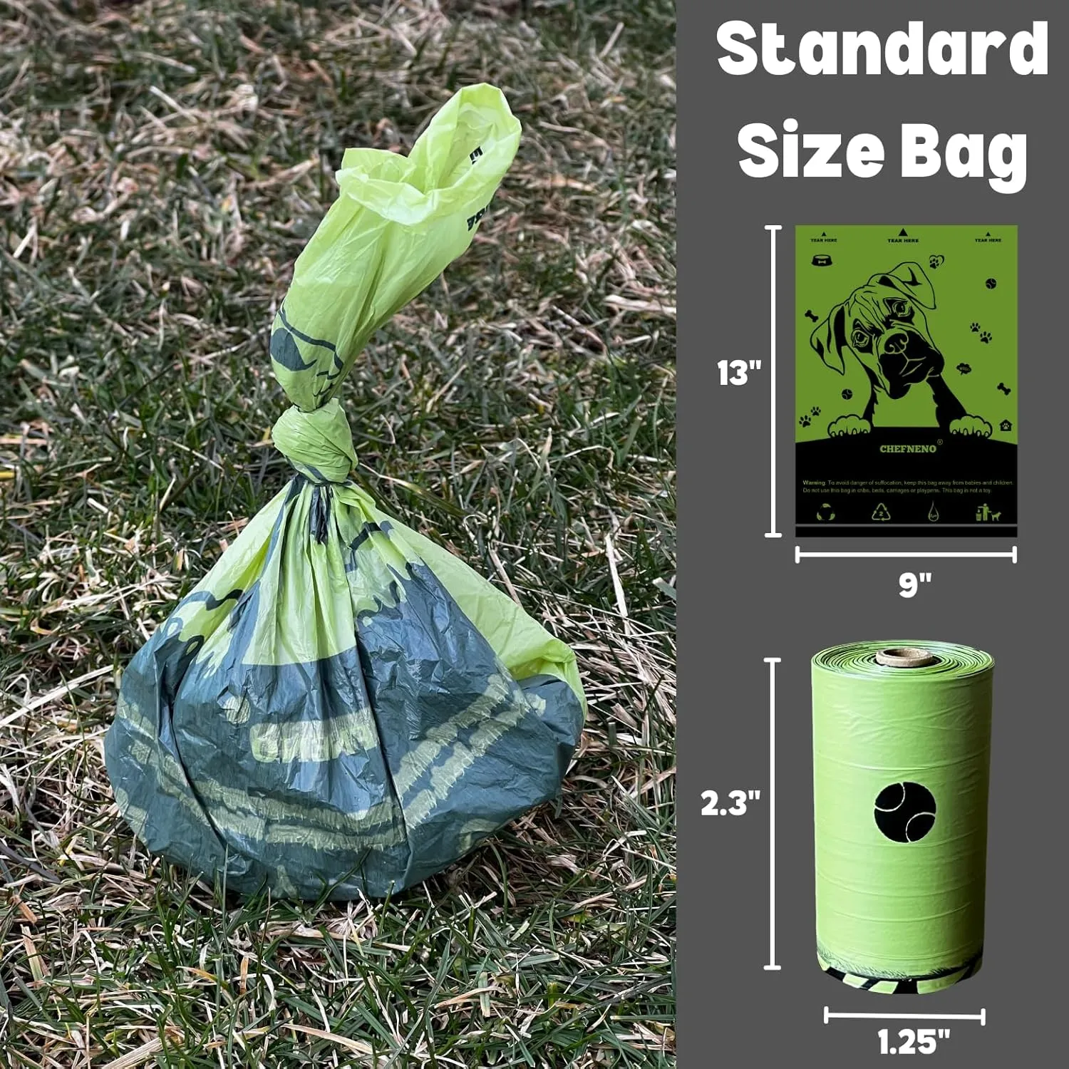 Biodegradable Doggy Poop Bags with Dispenser (576 Bags) Eco-friendly Dog Waste Pickup Bags Refill Rolls Cat Waste Bags (Green, 32 Rolls, Lavender Scented)