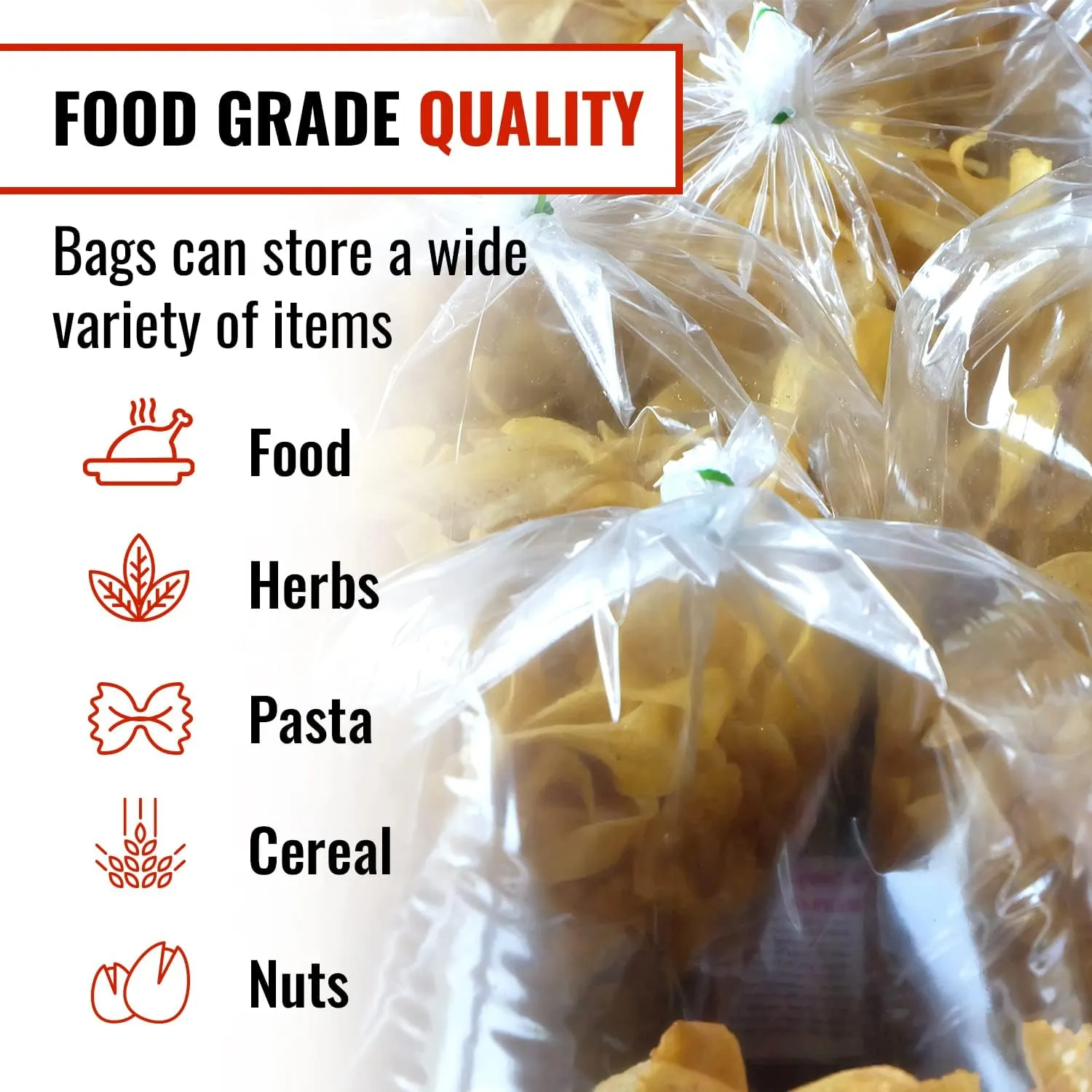 BirdBags Turkey Bags, 18” x 24” 25 Pack, USA & EU-Approved, Freezer Safe, Oven Safe, Great Heat-Safe 450*F Cooking Bags for Oven & Turkey Brining, Heavy Duty Oven Bags for Turkey