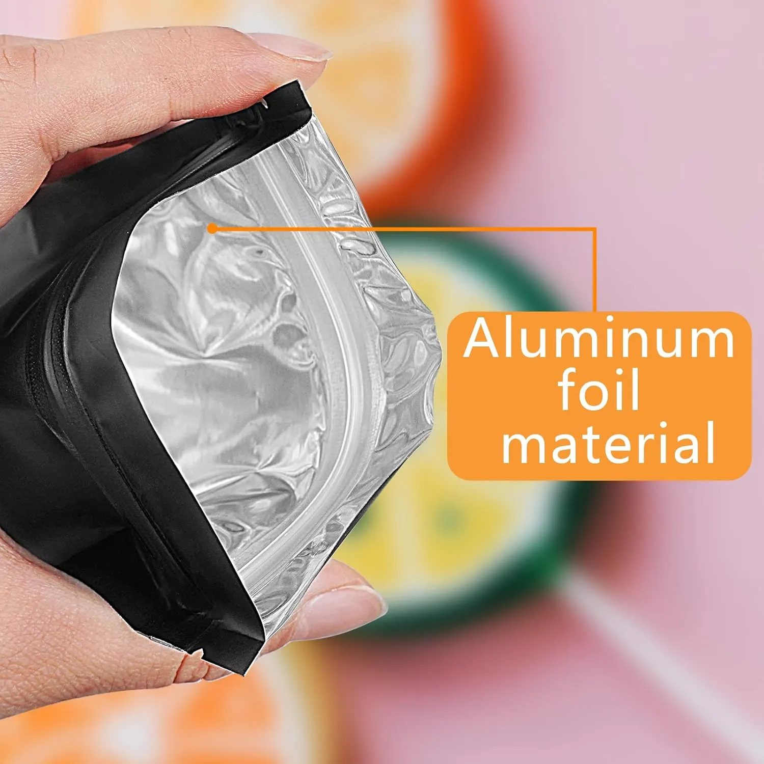 Black Resealable Bags 4x6 Inch 350 Pack Packaging Bags Foil Pouch Bag Double-Sided Matte Black Flat Bag Heat Sealable