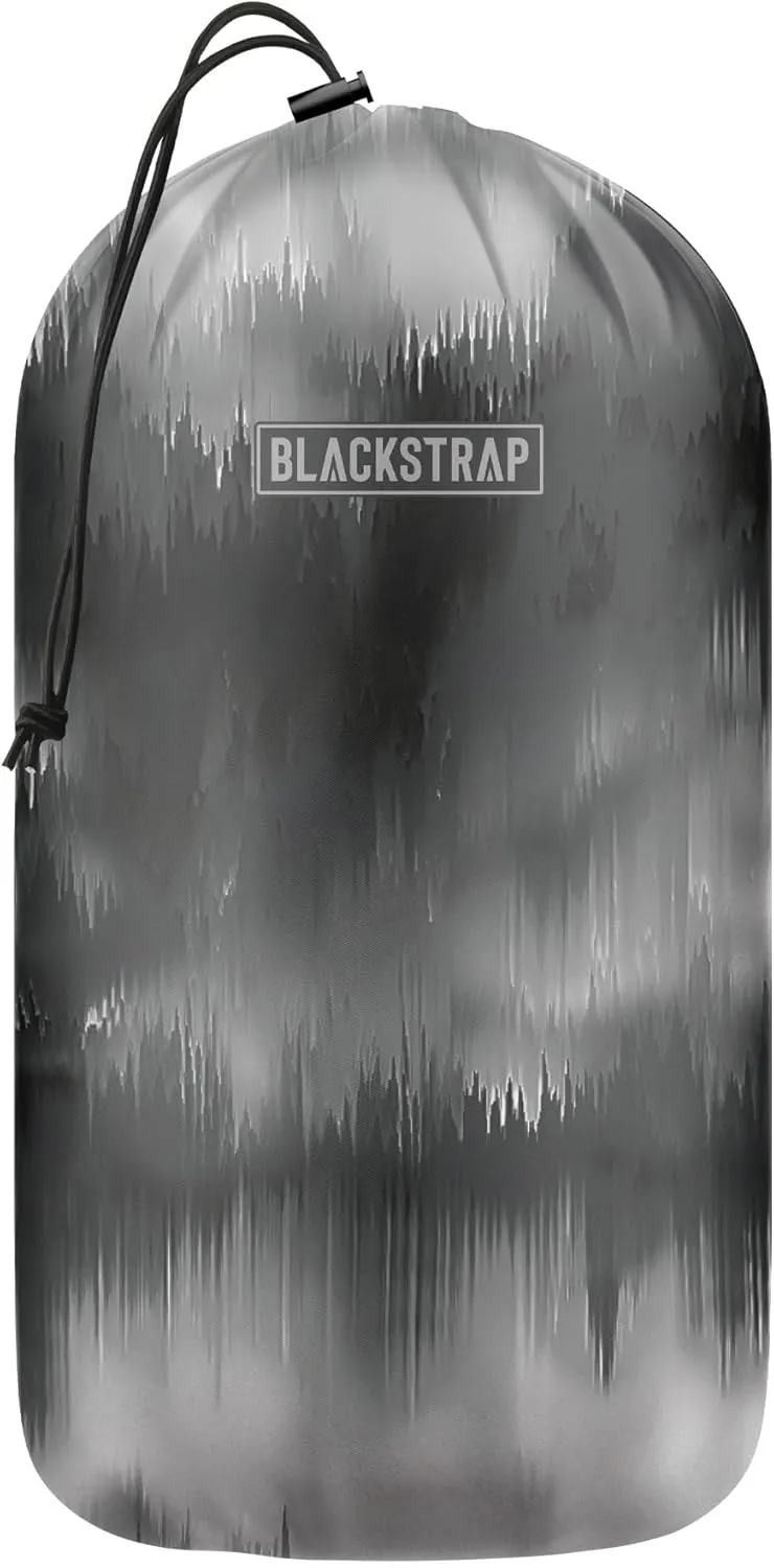 BLACKSTRAP Stuff Sacks (2L, 7L, 12L Sizes), Draw Cord Opening, Compression Bags Made from 100% Upcycled Fabric, Glitch Gray 7L
