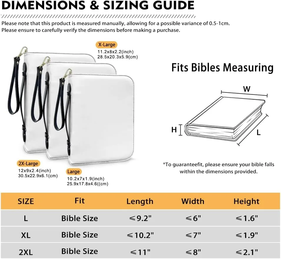 Blue Bible Covers for Women Leather Bible Case with Handle Zipper Christian Bible Book Accessories for Girl Bible Bag Scripture