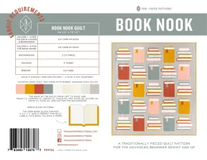 Book Nook Quilt Pattern Pen and Paper