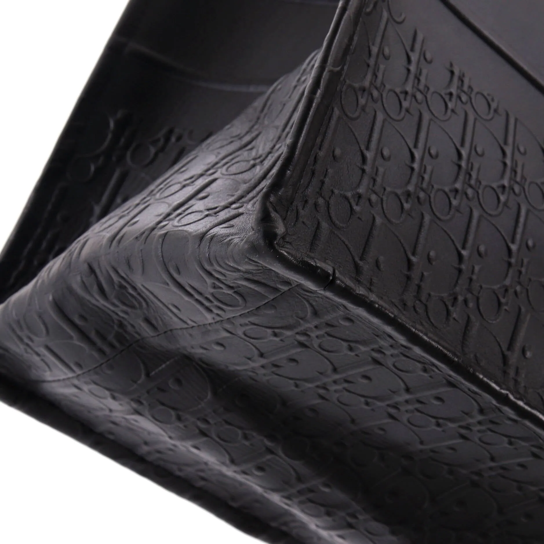 Book Tote Oblique Embossed Calfskin Large