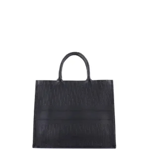 Book Tote Oblique Embossed Calfskin Large