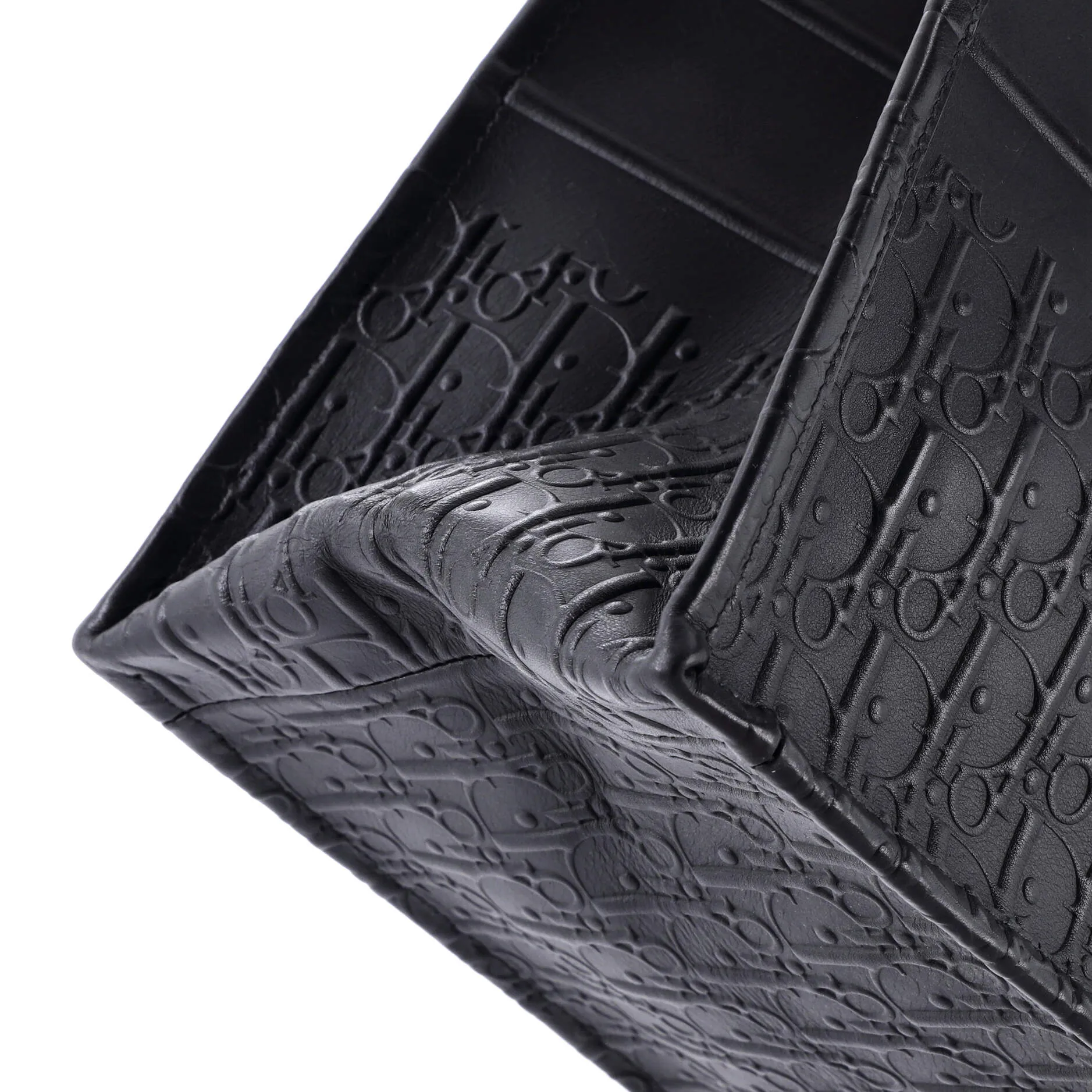 Book Tote Oblique Embossed Calfskin Large