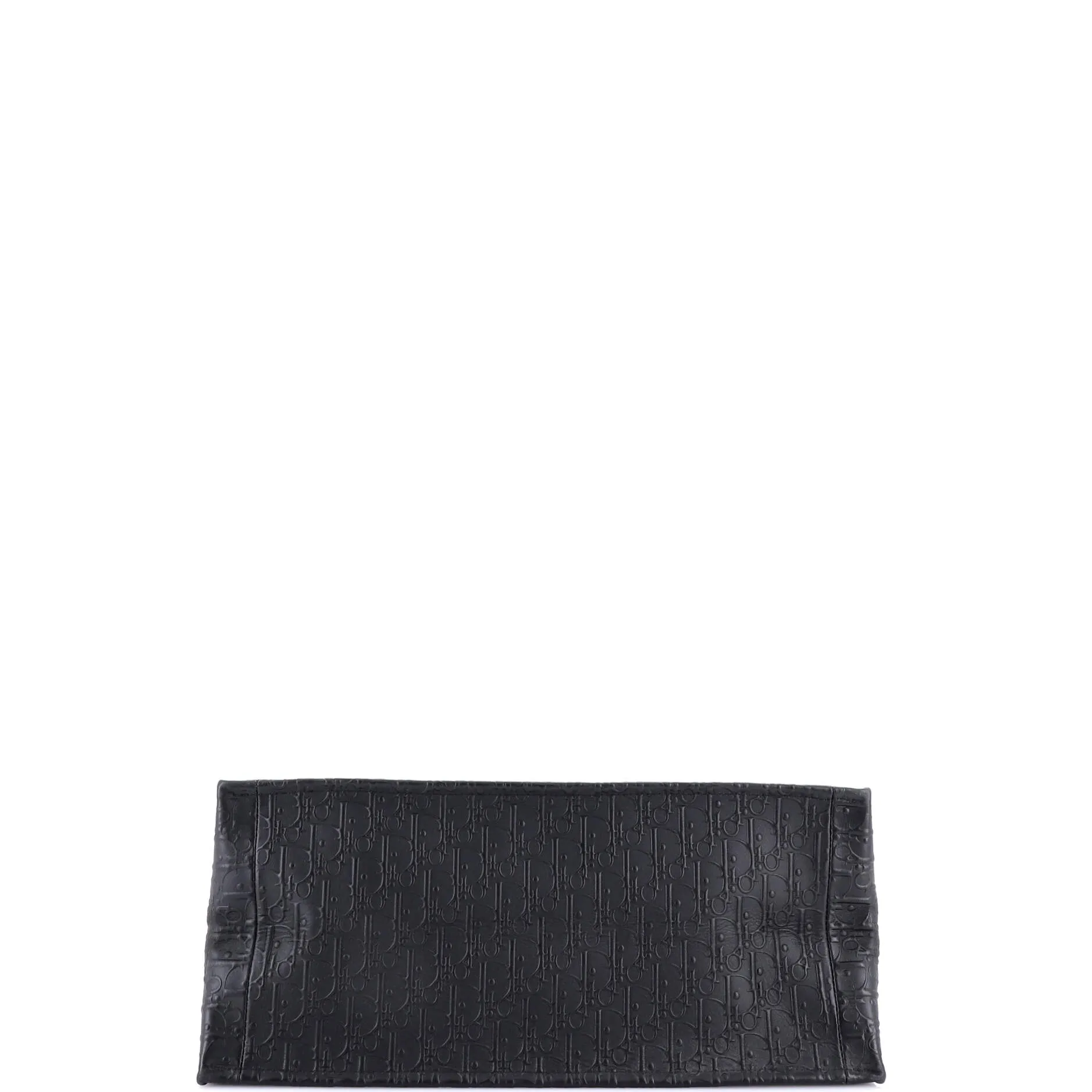 Book Tote Oblique Embossed Calfskin Large