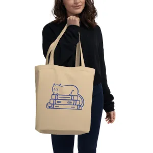 Books and Cat Eco Tote Bag