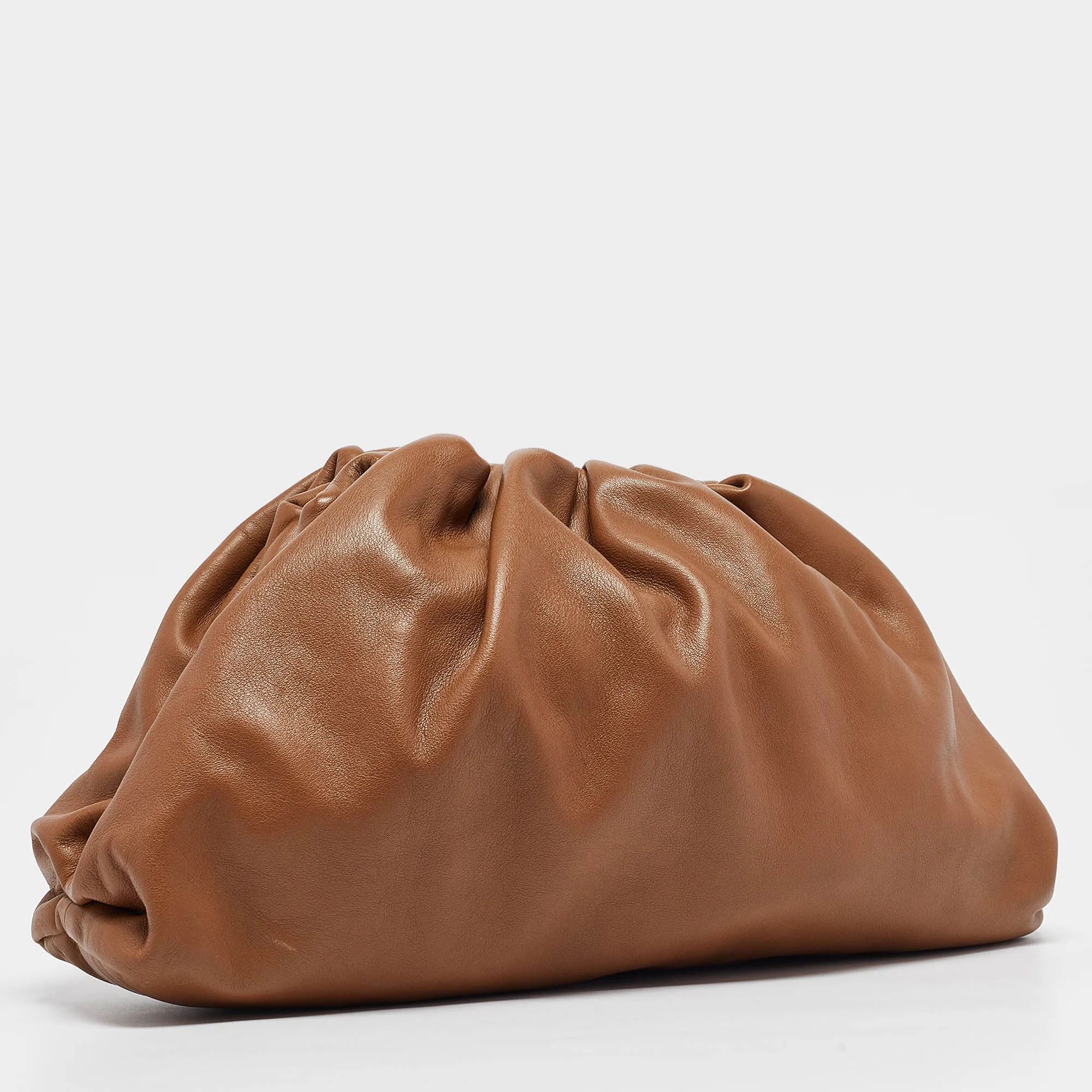 BOTTEGA VENETA Brown Leather Classic Pouch