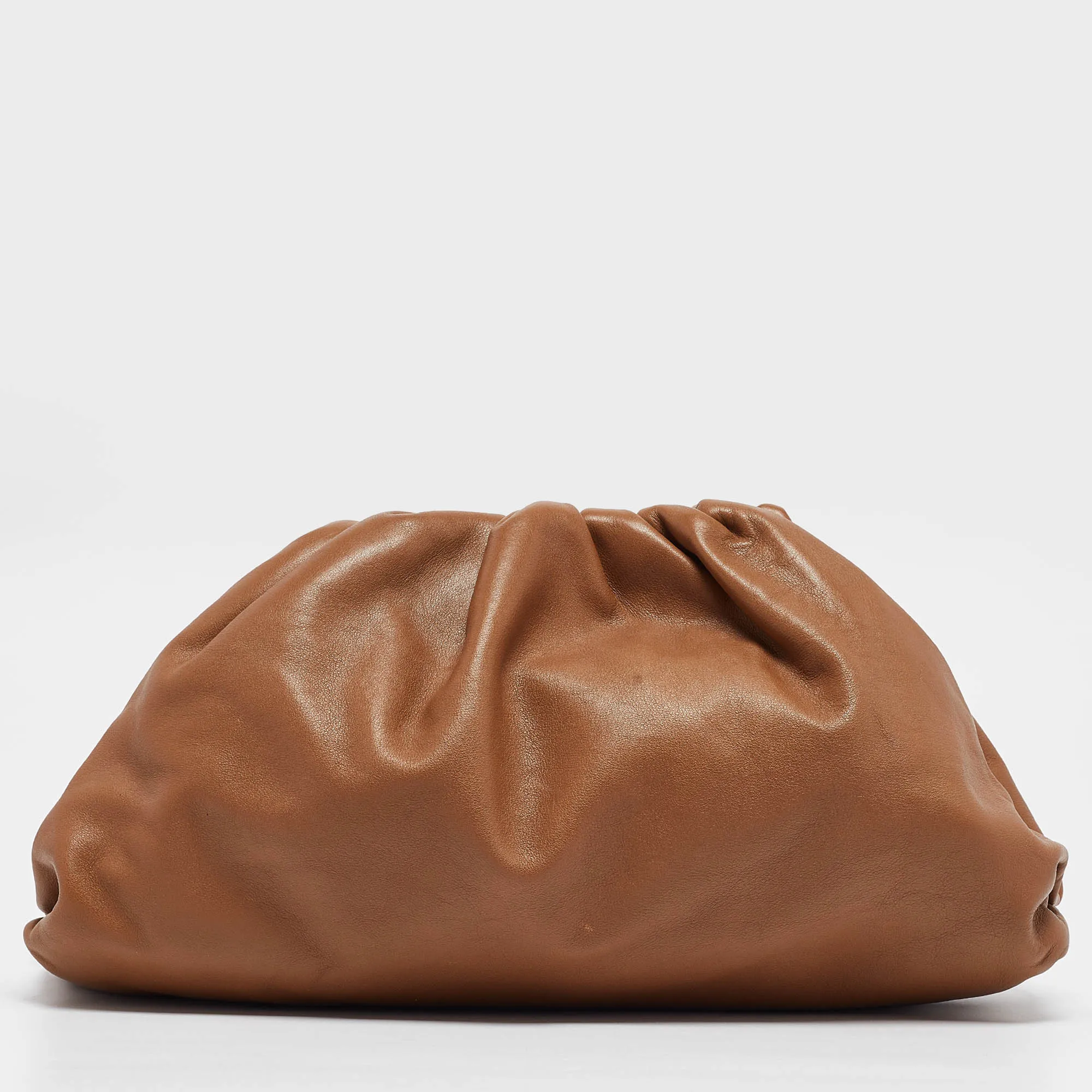 BOTTEGA VENETA Brown Leather Classic Pouch