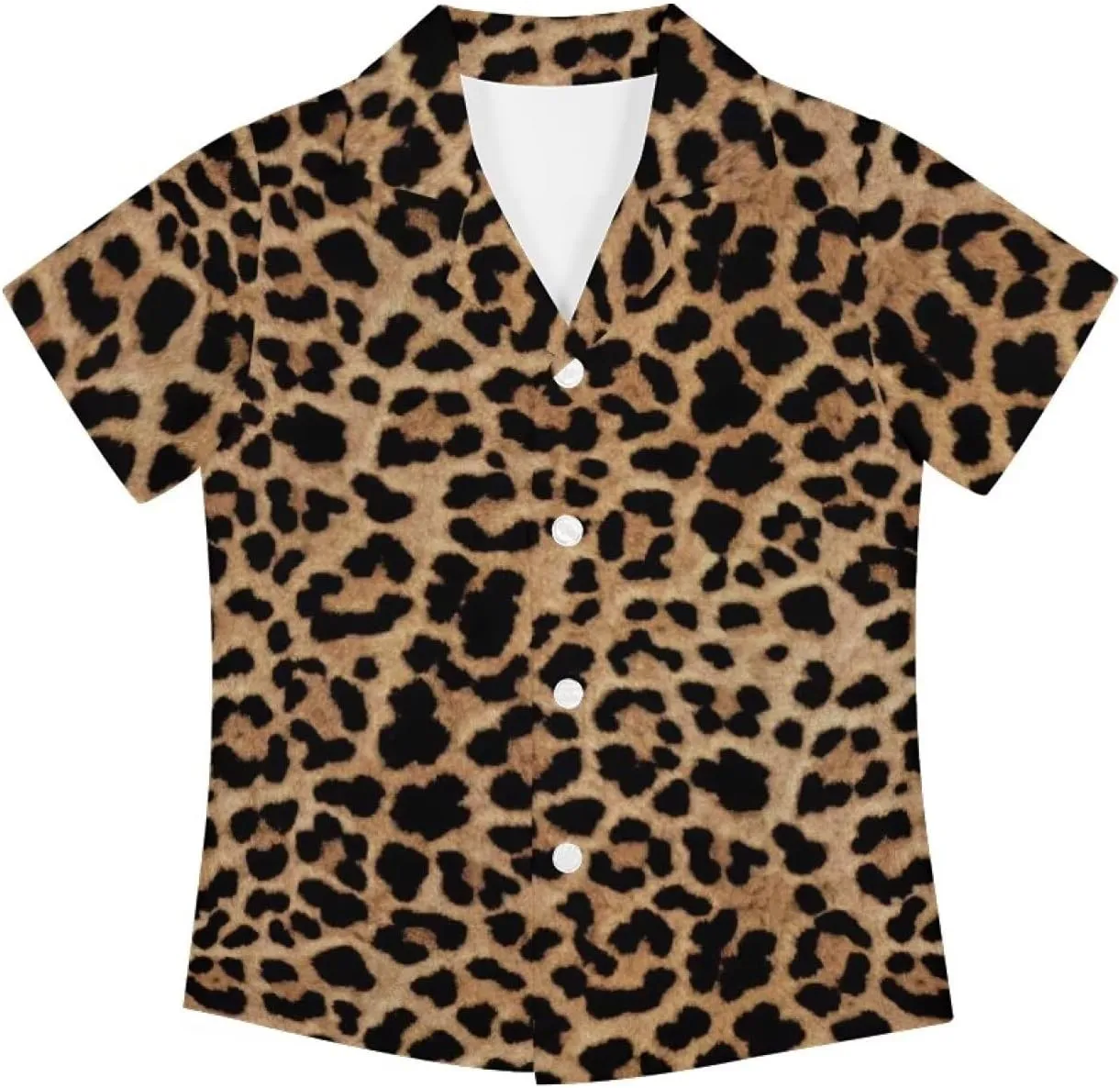 Boys Hawaiian Shirts Short Sleeve Cute Summer Beach Button Down Casual Aloha Shirts for Kids