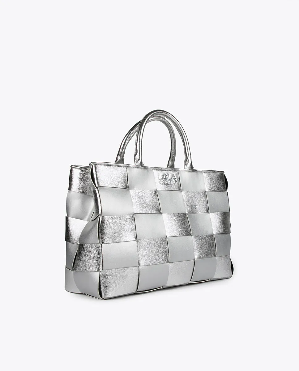 Braided tote bag