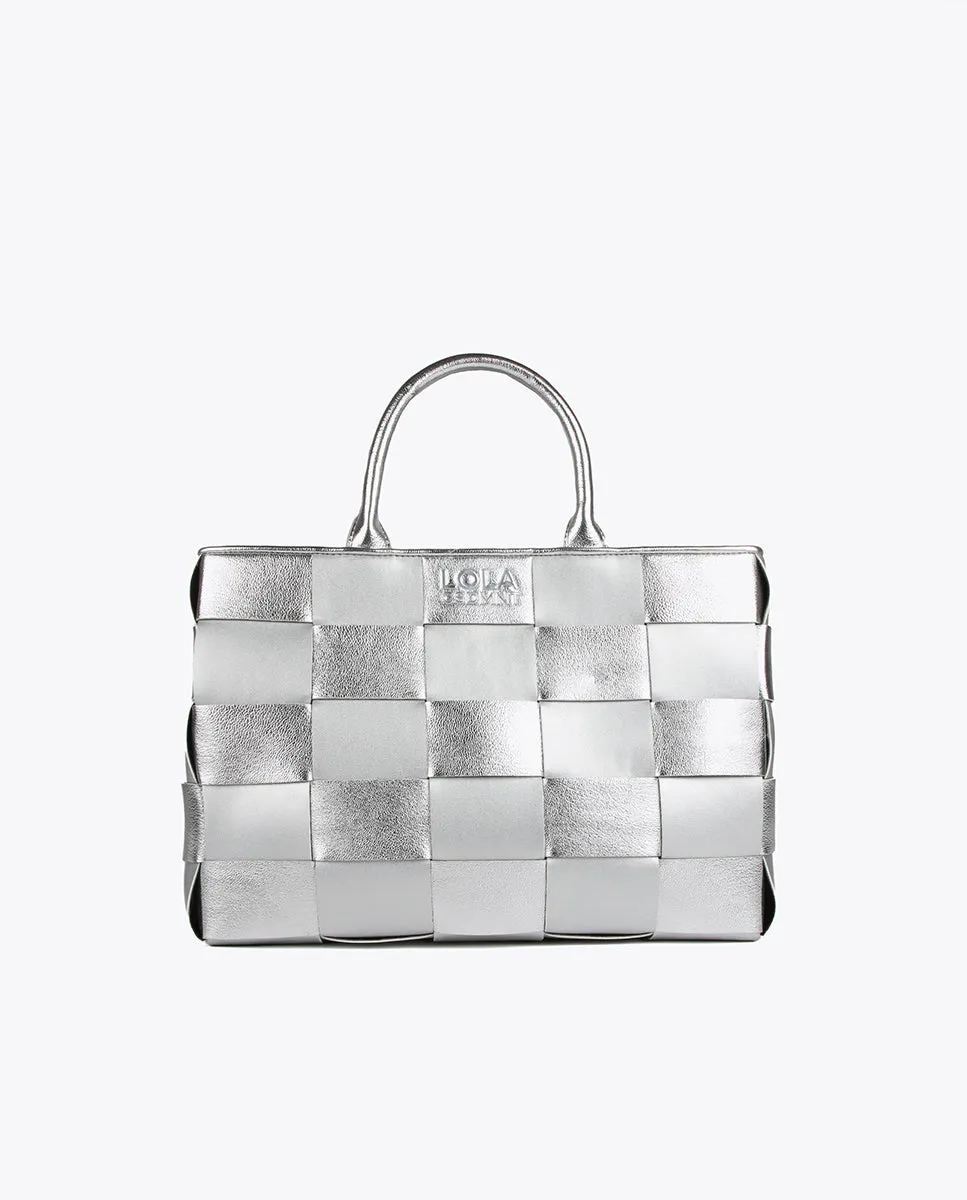 Braided tote bag