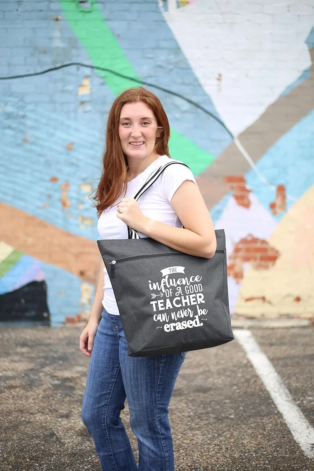 Brooke & Jess Designs Teacher Tote Bag for Work - Teacher Handbag Gifts for Women, Teacher Bag Best Teacher Appreciation Gift