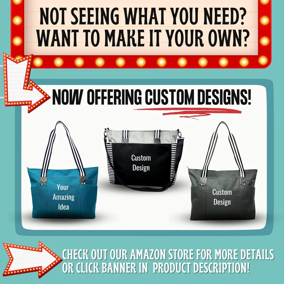 Brooke & Jess Designs Teacher Tote Bag for Work - Teacher Handbag Gifts for Women, Teacher Bag Best Teacher Appreciation Gift