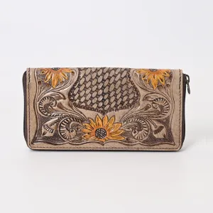 Brownian Tooled Wallet