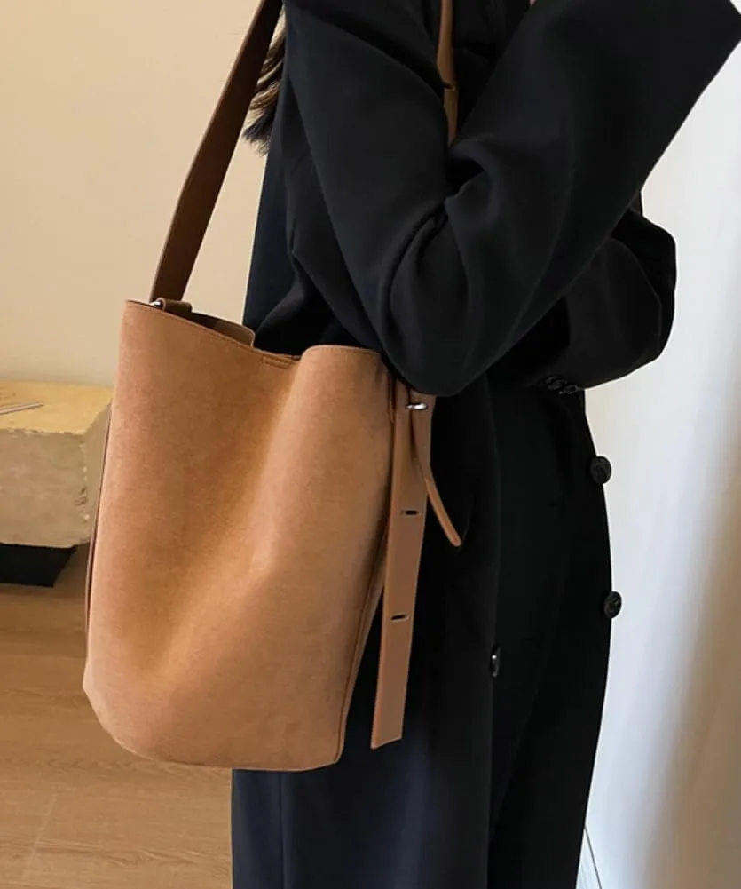 Bucket Bags Purse for Women Matte Leather Shoulder Bag Vintage Hobo Bag Crossbody Bag Slouchy Tote Handbag