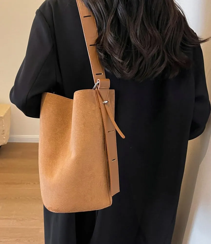 Bucket Bags Purse for Women Matte Leather Shoulder Bag Vintage Hobo Bag Crossbody Bag Slouchy Tote Handbag