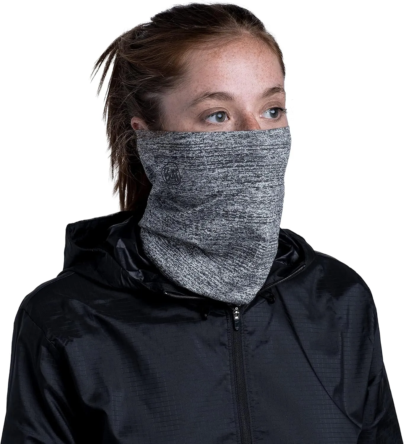 BUFF DryFlx Neck Gaiter, For Runners, Moisture-Wicking, Breathable, Reflective, Neck Warmer, Face Mask, Adult Size