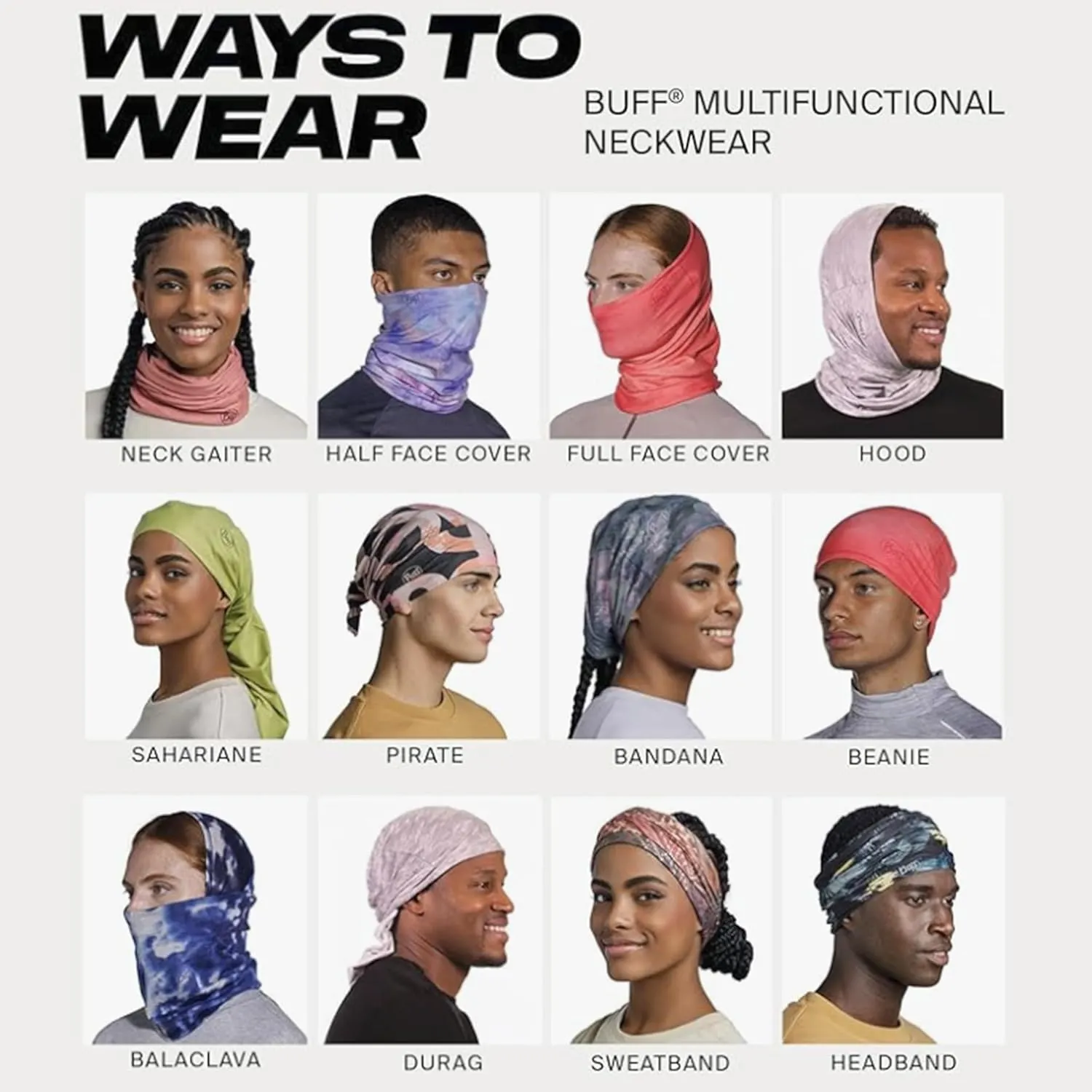 BUFF DryFlx Neck Gaiter, For Runners, Moisture-Wicking, Breathable, Reflective, Neck Warmer, Face Mask, Adult Size