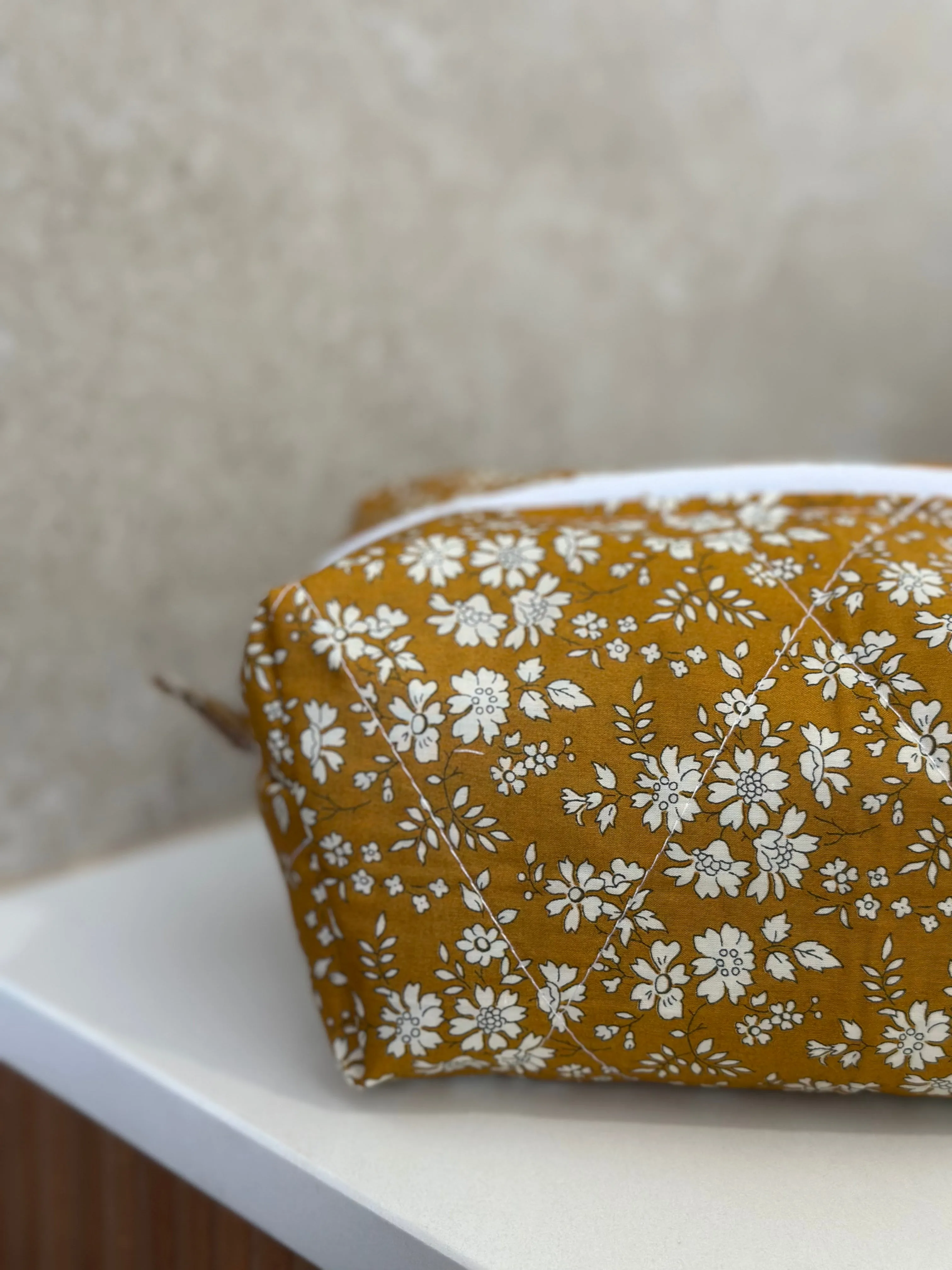 Capel Mustard Liberty   Blue Gingham Bag