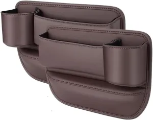 Car Seat Gap Filler Organizer for Lexus TX 2023 2024 2025, Car Gap Filler Car Seat Storage Box Seat Gap Storage Box Car Accessories,Brown