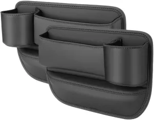 Car Seat Gap Filler Organizer for Nissan Qashqai 2 I (NJ10) 2008 2009 2010 2011 2012 2013 2014, Car Gap Filler Car Seat Storage Box Seat Gap Storage Box Car Accessories,Black
