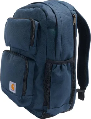 Carhartt 28L Backpack, Durable Pack with Laptop Sleeve and Duravax Abrasion Resistant Base, Everyday Dual Compartment (Navy), One Size