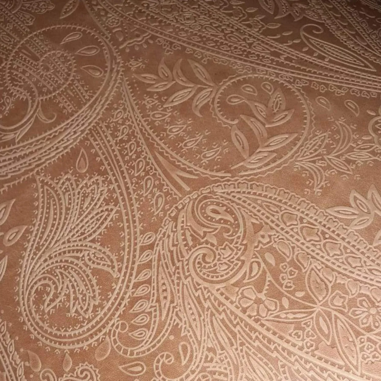 CASHMERE- embossed vegetable tanned natural Double Shoulder