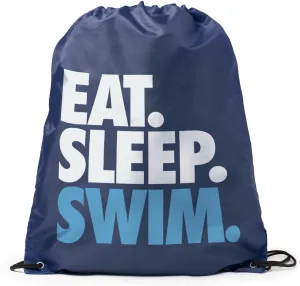 ChalkTalkSPORTS Swimming Sport Pack Cinch Sack | Eat Sleep Swim