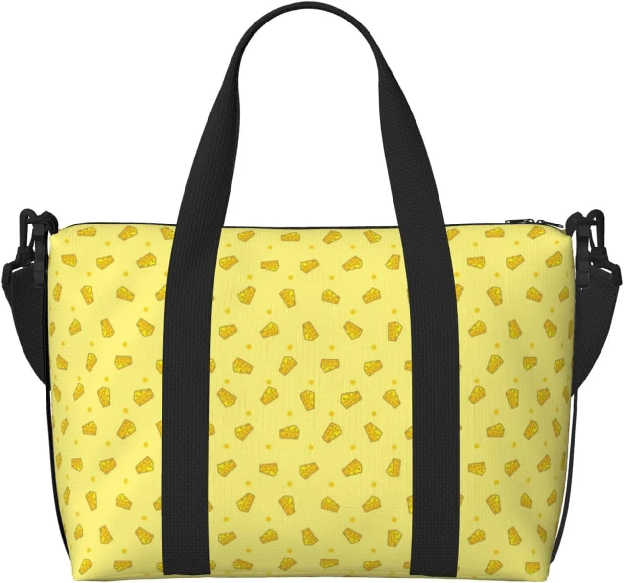 Cheese 1 Travel Duffle Bag For Women Men Weekender Overnight Bag Gym Bag For Women, Carry On Airport Bag, Travel Tote Bag With Strap For Gym Travel Business Trips