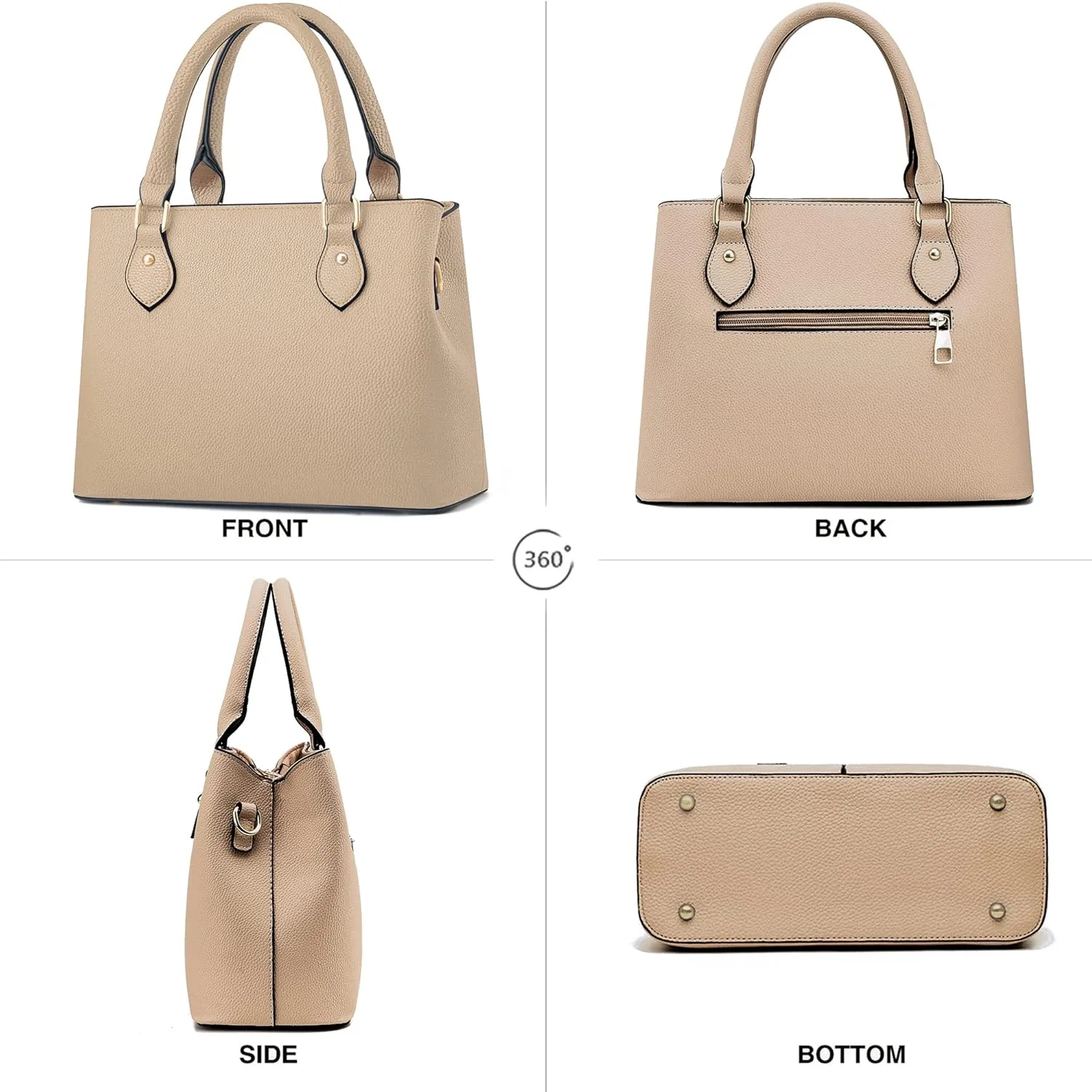 CHICAROUSAL Purses and Handbags for Women Leather Crossbody Bags Women's Tote Shoulder Bag