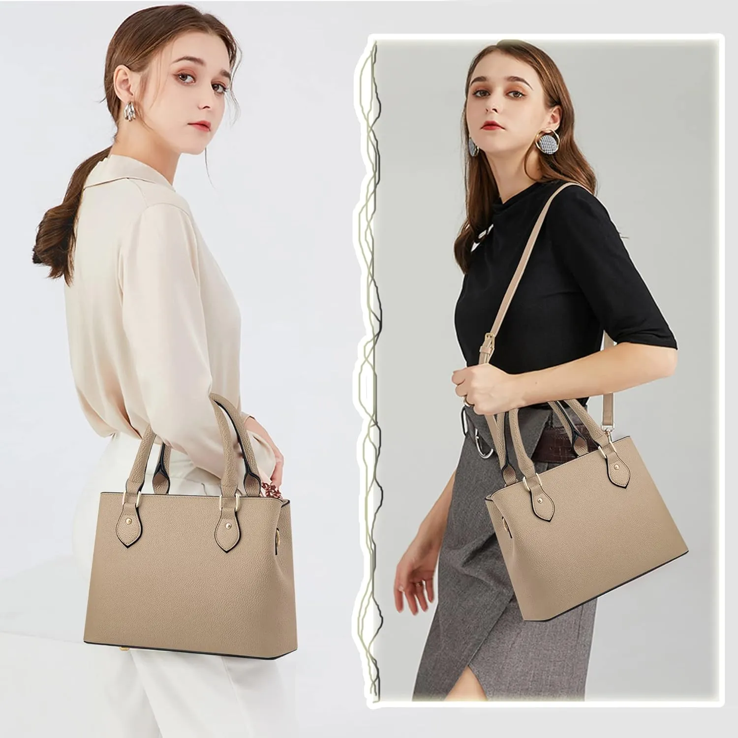 CHICAROUSAL Purses and Handbags for Women Leather Crossbody Bags Women's Tote Shoulder Bag