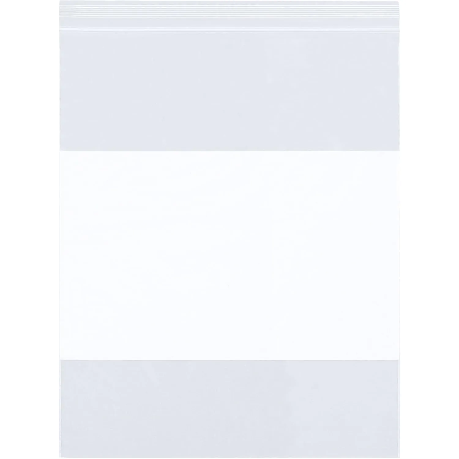 Choice Shipping Supplies White Block Reclosable 6 Mil Poly Bags, 6" x 9", Clear, 1000/Case